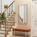 Decorative Mirror- 47"x24.5" Gorgeous Wall Mirror, Silver Large Mirror for Living Room, Dining Room, Bedroom, Bathroom and Entryway (24.5"L x 47"W)