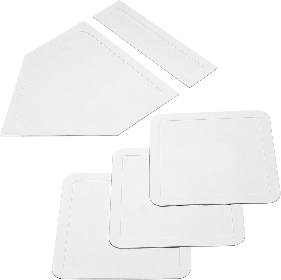 GoSports Baseball & Softball 5 Piece Base Set - Rubber Field Bases for Kids & Adults (One Size)