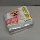 Paw Inspired Disposable Dog Diapers, Female Dog Diapers Ultra Protection, Diapers for Dogs in Heat, Excitable Urination, or Incontinence, XXS 32 Count