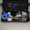 Soldering Iron Kit, 100W High-Power LCD Digital Soldering Iron, Circuit Board Repair Soldering Kit with Magnifying Glass Helping Hands, Adjustable Temperature Solder Welding Tools