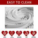 XCHI Winter Pine Trees Car Deer Christmas Tablecloth Rectangle Winter Table Cloth Washable Table Covers for Indoor Dining Home Party Xmas Decorations 60x84 Inch