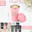 Honeydak 10 Pcs Social Worker Gifts Employees Appreciation Gifts Bulk 12oz Stainless Steel Social Worker Coffee Mugs Insulated Coffee Cups with Lids for Women Men Volunteers Employees(Fresh Style)