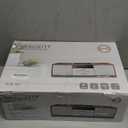 Nostalgic Bluetooth Stereo System for Home, WISCENT Vintage Micro HiFi Systems CD Player,with Bluetooth Audio Streaming,FM Radio,USB Port,Aux-in,Earphone Port (Brown)