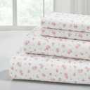 Modern Threads Silky Soft Microfiber and Wrinkle Free Sheets - Luxurious Microfiber Bed Sheets Includes Flat Sheet, Fitted Sheet with Deep Pockets, & Pillowcases Ivory, Full