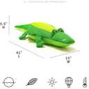 Big Joe Pool Petz Small Alligator, No Inflation Needed Animal Floating Pool Toy Float, Mesh, 45"L x 15"W