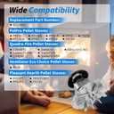 812-4400 Combustion Exhaust Blower Motor Compatible with PelPro PP130 PP60 PP70 PPC90 TSC90,Quadra-Fire Castile Santa Fe,Pleasant Hearth PH35PS,Heatilator EcoChoice PS35 Pellet Stoves
