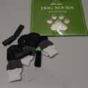 EXPAWLORER Anti Slip Dog Socks to Prevent Licking Paws, Dog Shoes for Cold Winter Snow, Dog Booties for Hardwood Floors, Dog Boots & Paw Protectors with Grippers for Small Medium Large Senior Dogs M (Black)