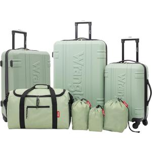 Wrangler Venture Luggage and Travel Set, Laurel, 7-Piece Set