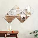 16Pack Square Mirrors for Centerpieces, 8 x 8 Inch Mirror Tray Candle Plate Wall Mounted Mirrors, Acrylic Mirror Tiles for Table Wedding Centerpieces Christmas Party Decor, Home Crafts