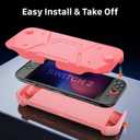 FIWWAT Protective Case for Nintendo Switch 2 (2025), TPU Middle Frame & PC Front Protector 360 Protection, Non-Slip Ergonomic Grip, Shockproof & Anti-Scratch Shell Cover, Pink