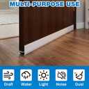 FoldTier 2 Pack 36 Inch Door Sweep Bottom Expander Adjustable Width 1" - 1 1/2" Rubber White Dual Seal Fits-All Storm & Screen Doors 32-36 inch