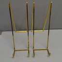 Plate Holder Easel Display Stand - 8 inch Metal Plate Stands for Display - Tabletop Picture Stand - Gold Iron Easels for Display Pictures | Photo Frames | Book | Decorative Plates | Plaque -2 Pack