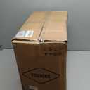 YOUNIKE Bar Stools Set of 2 Modern Swivel Barstools, Compact Adjustable Counter Height Bar Stools Faux Leather Upholstered Counter Stools with Hollow Back for Kitchen Island, Brown