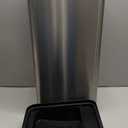 iTouchless 13 Gallon Stainless Steel Kitchen Trash Can with Odor Filter, Powered by Batteries (Not Included) or Optional AC Adapter (Sold Separately), Original Stainless Steel