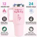 Gifts for Best Friend Woman, Bestie Gifts for Women, Best Friend Birthday Gifts for Women, 40Oz Tumbler With Handle and Straw, Funny Pink Besties Friend Tumbler Cup for Friend Sister