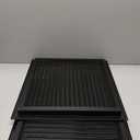2-Pack Aluminum Gable Vent 18" x 18" with Screen - Optimal Airflow Design, Ideal Attic Vents for Houses, Vent Opening: 16" x 16", Black