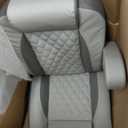 Leader Accessories High Back Luxury Reclining Pontoon Captain's Chair Bucket Boat Seat Yacht Seat with Armrests