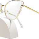 Blue Light Glasses, Stylish Anti Blue Light Blocking Glasses for Computer Reading, Gaming, TV, Phones (Transparent)