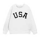 White "USA" Pullover Sweater XL