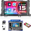 [DSP 4+64G] for Toyota Sienna 2011 2012 2013 2014 Android 15 Car Stereo, Hikity 9'' IPS Touchscreen Sienna Radio Wireless Carplay Android Auto 5G WiFi/Bluetooth Mirror Link GPS SWC FM/EQ Backup Cam