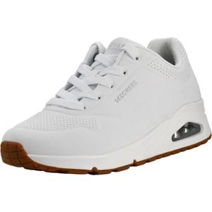 Skechers Women's Uno Stand on Air Sneakers (9.5 Wide, White)