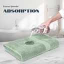 White Classic Luxury Bath Towels Set of 4 Large - 700 GSM Cotton Ultra Soft Bath Towels 27x54 | Highly Absorbent and Quick Dry | Hotel Towels for Bathroom Luxury, Plush Sage Green