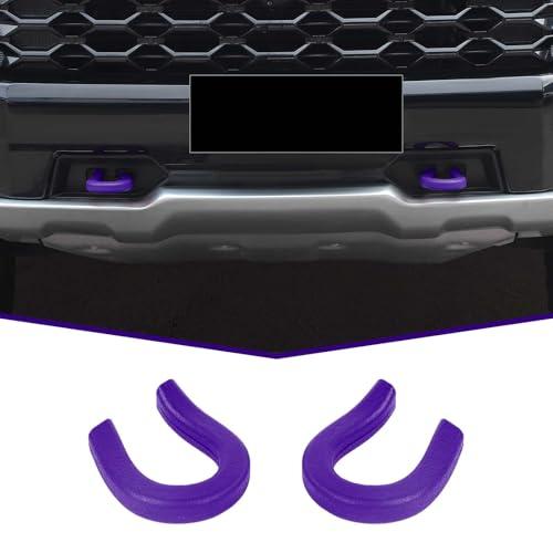 JeCar Tow Hook Covers Factory Bumper Tow Hook Protector Exterior Accessories Compatible with Chevy Silverado & GMC Sierra 2014-2023, Purple