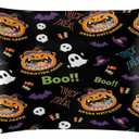 Satin Pillowcase for Hair and Skin, Witch Hat Halloween Silk Pillow Case Queen Size Silky Pillowcases with Zipper Cooling Pillow Cover (20x30 Inches)