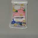 KERZZIL Elegent Girly 3D Flower Compatible with iPhone 16 Pro Rectangle Edge Case, Cute Floral Pattern Slim Soft TPU Protective Bumper Cases Cover(Pink,16 Pro)