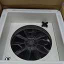 RV Roof Vent Fan with LED Light, 12V DC 14" Super Quiet Reliable Manual RV Roof Fan, 3-Speed, Reversible, 14in