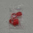MECCANIXITY Silicone Rubber Bands Rings Non-slip 1" Red for Wrapping Paper, Cord Wraps, Bundle 5pcs