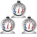Oven Thermometer 50-300C/100-600F, Oven Grill Fry Chef Smoker Analog Thermometer Instant Read Stainless Steel Kitchen Cooking Thermometer (3Pack)