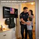 Police Gear Organizer Rack - Police Tactical Vest Hanger Holder Law Enforcement Storage Stand Safe Gift for Police Officer