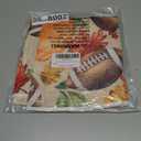 XCHI Fall Pumpkin Football Maple Leaves Tablecloth Round Washable Table Covers for Home Party Decorations 70x70 Inch