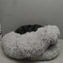 Donut Dog Bed - Premium Comfort for Anxiety Relief - Fluffy & Calming Design with Ultra-Plush Support | Cozy Round Dog Bed with Super Soft Circle Style (Grey, Medium)