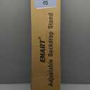 EMART Backdrop Stand 10x7ft(WxH) Photo Studio Adjustable Background Stand Support kit with 2 Crossbars, 5 Clamps, 2 Sandbags and Carry Bag for Parties, Events Decoration, Wedding, Photography (Black)