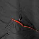 CHAMPRO Girls' Tournament Low-Rise Youth Softball Pants with Braid (X-Large, Black, Scarlet Pipe)