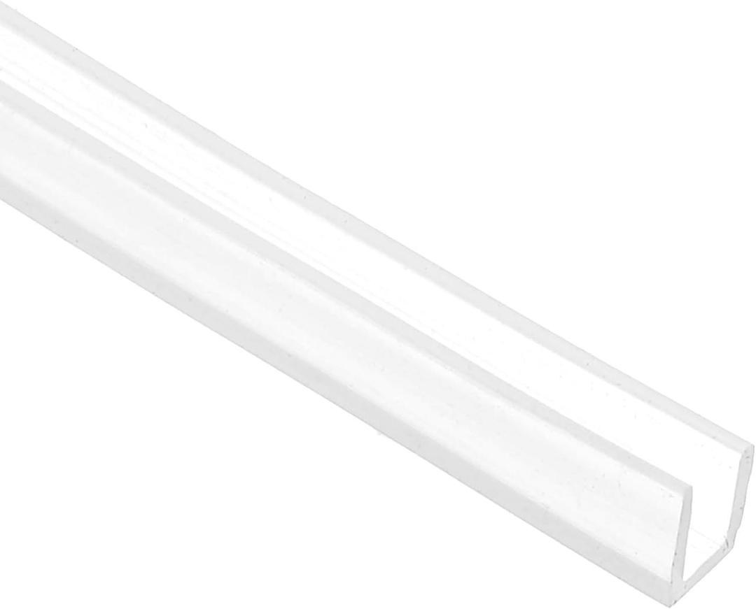 PATIKIL U Channel Edging Trim, 13Ft Sheet Metal Edge Guard Protector Rubber Edge Trim Air Sealed Seal Strip, 1/8" Slot, Fits 3/32"-1/8" Edge, 15/64" x5/128 x1/5"