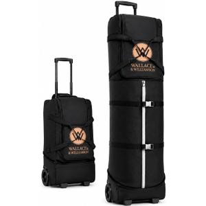 Golf Travel Bag with Wheels Padded Airline-Approved Golf Club Travel Cover, Heavy-Duty Soft Sided Flight Bag with Reinforced Base & Carry Handles Fits Full Size Cart & Stand Bags