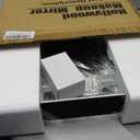 HNV 16"x12" Vanity Mirror with Lights, Hollywood Lighted Makeup Mirror with 10X Magnification, Smart Touch Control, 3 Color Dimmable LED, Square Frame Tabletop or Bathroom Dresser Mount (White)