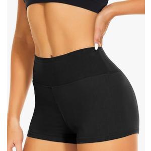 CAMPSNAIL Workout Biker Shorts Women - 3"/5"/8" High Waisted Tummy Control Spandex Booty Volleyball Shorts for Yoga Dance, Size L-XL