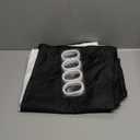 Waterproof Fabric Shower Curtain Liner - Soft & Light-Weight Cloth Shower Curtain with 3 Bottom Magnets, Hotel Quality & Machine Washable - Standard Size 72x72, Color Block Black and White