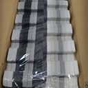 ProSource Foam Puzzle Floor Play Mat for Kids and Babies with Solid Colors, 36 or 16 Interlocking Tiles with Borders, Black/Grey/White