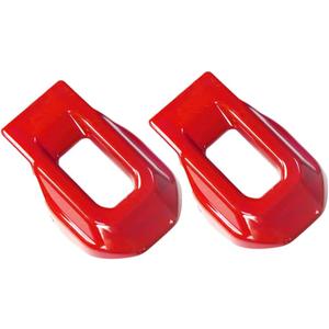 Hood Lock Latches Cover Decor Trim, Exterior Hood Latch Lock Catch Brackets Cover Trim, Compatible with Jeep 2018-2022 Wrangler JL JLU, 2020-2021 Gladiator JT - Red