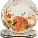 Certified International Harvest Morning 11" Dinner Plates, Multicolor, Large, Set of 4