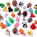 Celltestria 36Pcs Mini 3D Printed Animals for Kids Little 3D Printed Toys for Party Favors Gifts Exchange 3D Printed Figurines for Classroom Prize Rewards Goodie Bags
