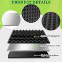 4 Pack Exercise Equipment Mat, Heavy Duty Thick Steel Embedded Rubber Pad, for Treadmills, Washing Machines, dryers, Non Slip Noise Reduction, 4 x 4 x 0.8 Inches