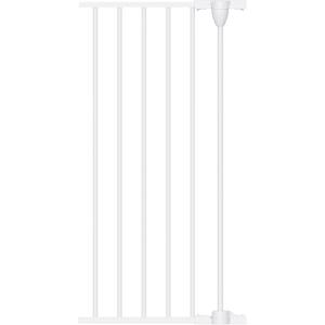 Babelio 16" Baby Gate Extension for Foldable Extra Wide Gates, 30" Tall Metal Dog Fence Extension, White