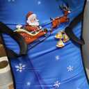 45" Large Foldable Snow Sled, Rolled Up Portable Snow Sleds for Kids and Adult, Thickened PE Bottom Sturdy Fabric Stitching Winter Sleds with Handles for Stable Control, Fits 2 Children or 1 Adult