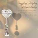 Memorial Crystal Suncatcher, Sympathy Gifts for Loss of Wife, Memorial Gifts for Loss of Wife, Hanging Crystals Ornament for Window Rainbow Maker Prisms Home Decor Gift